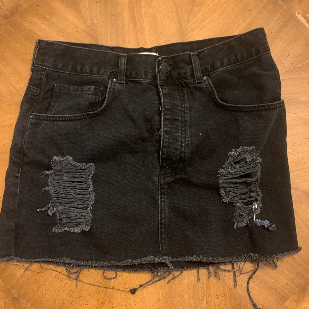 Black denim skirt*NEVER WORN
